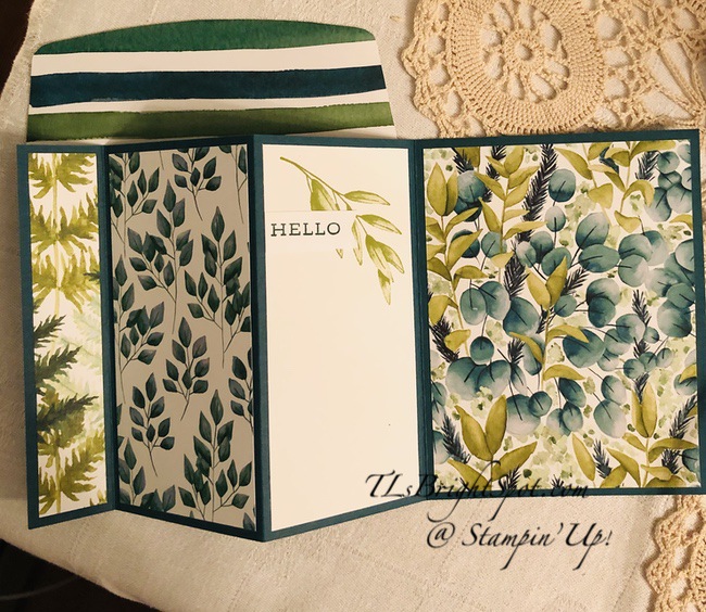 Stampin’ Up! Fun Fold w/ Forever Fern | TLsBrightSpot