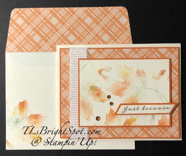 Stampin' Up! Soft Seedlings baby wipe technique