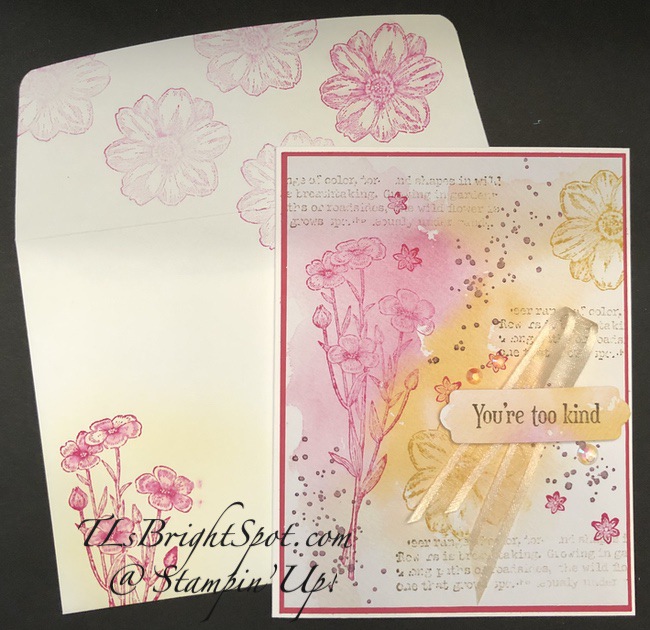 Stampin' Up! Quiet Meadow, creating DSP.3