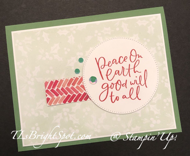 Stampin' Up! Hope & Peace + DSP, Happy Inkin' Thursday Blog Hop 11/10
