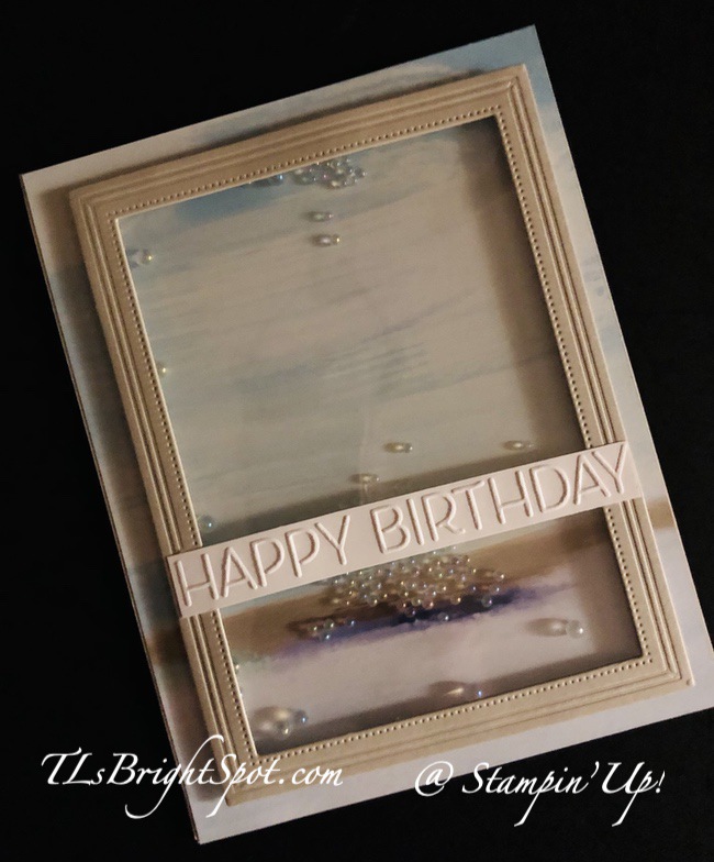 Stampin' Up! By the Bay 6x6 Sp DSP Shaker card