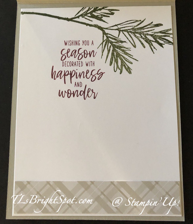 Stampin' Up! Decorated with Happiness, inside