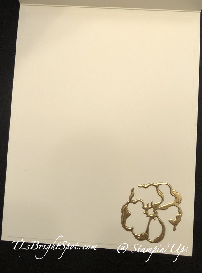 Stampin'n Up! Season of Chic Thinking of you.inside