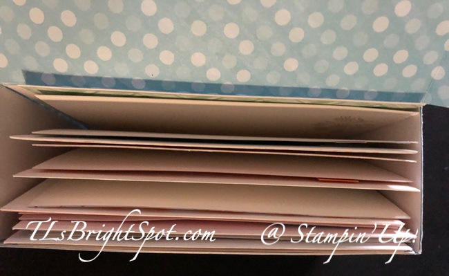 Stampin' Up! Box for Note Cards & Envelopes.filled