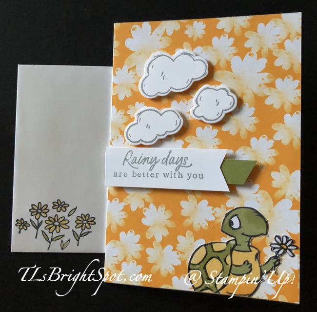 Stampin' Up! Playing in the Rain  Note Card