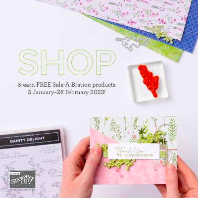 Stampin' Up! SHOP promotion