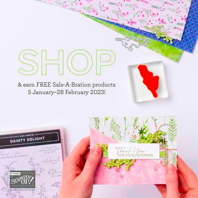 Stampin' Up! SHOP promotion
