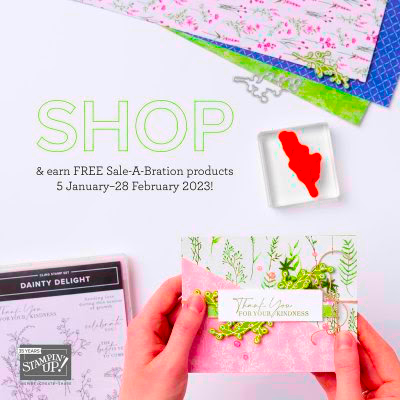 Stampin' Up! SHOP promotion