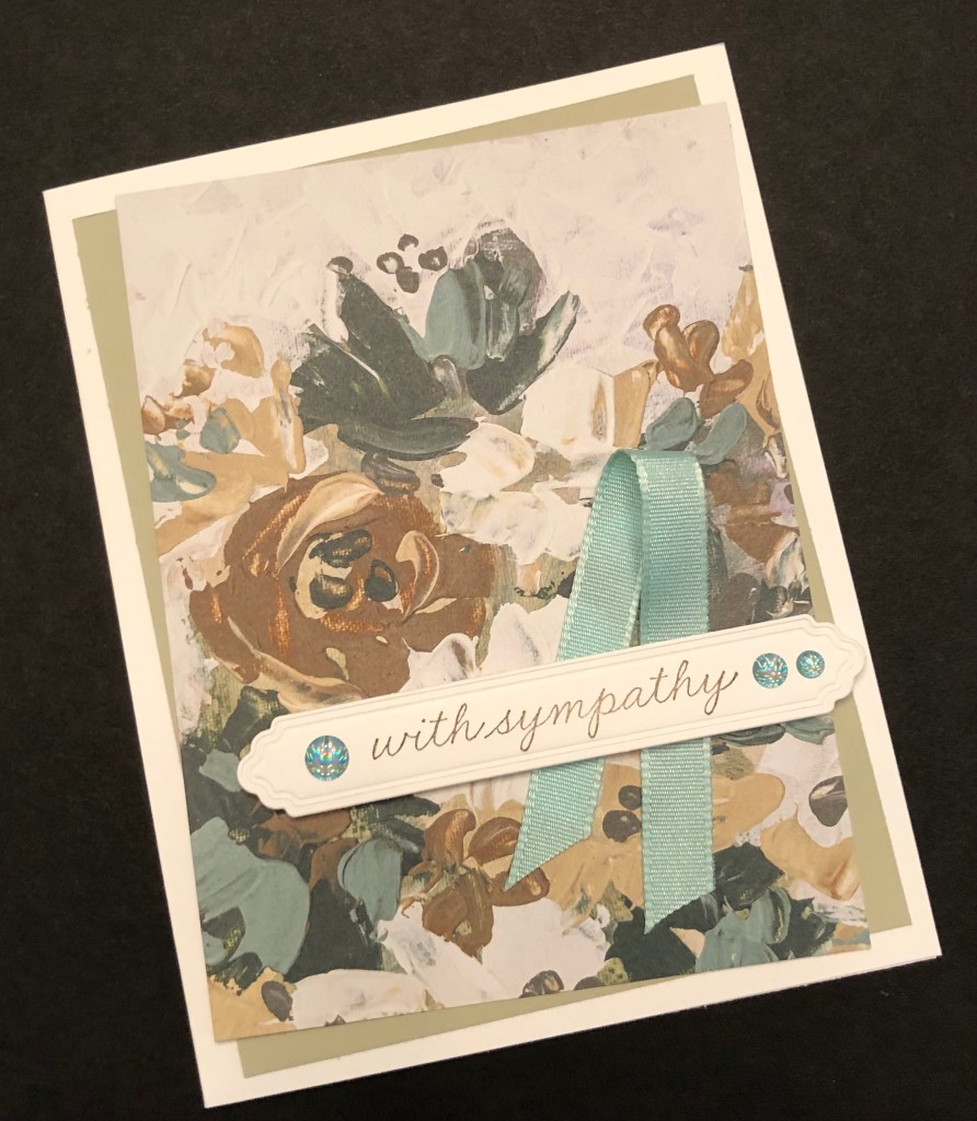 Stampin' Up! Fancy Flora DSP Sympathy.Th.hop
