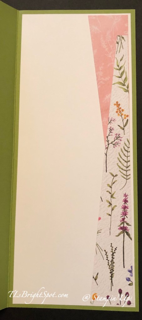 Stampin' Up! Dainty Flowers Slimline, inside