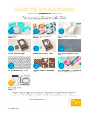 Stampin' Up! TEN More Sale-a-bration Items