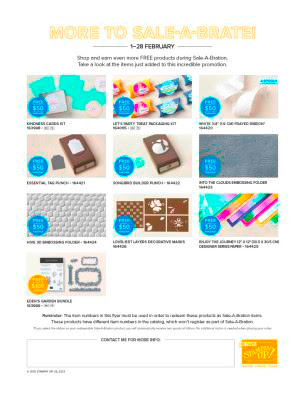 Stampin' Up! TEN new Sale-a-bration items