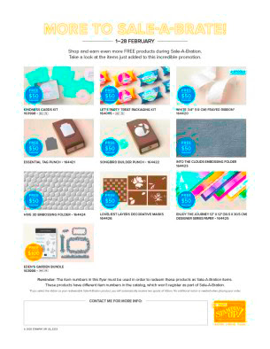 Stampin' Up! Sale-a-bration new items