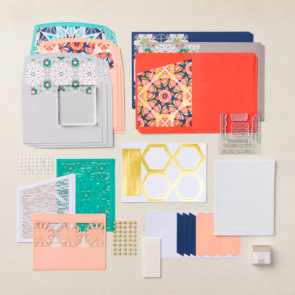 Stampin' Up! Colorful Kaleidoscope kit parts