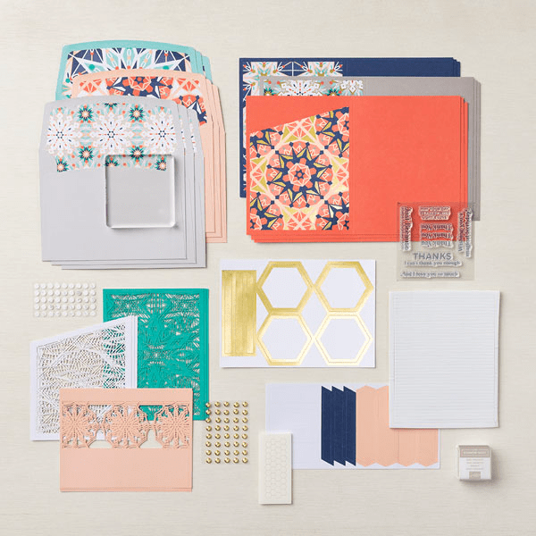 Stampin' Up! Colorful Kaleidoscope Kit parts