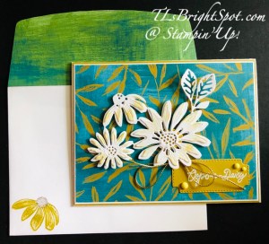 Stampin' Up! Cheerful Daisies Bundle card & envelope