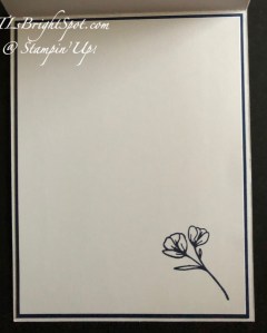 Stampin' Up! Countryside Inn, inside card