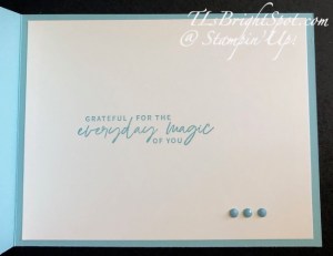 Stampin' Up! By the Bay Fun Fold, inside