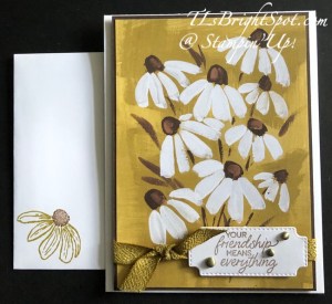 Stampin' Up! Fresh as a daisy card & envelope