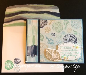 Stampin' Up! Friendas Are Like Seashells card & envelope