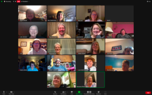Stampin' Up! Team meeting via zoom