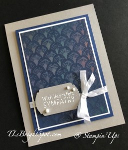 Stampin' Up! Inspired Thoughts Sympathy #2