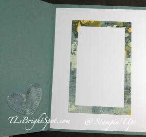 Stampin' Up! Radiating Stitches Dies, inside card