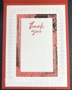 Stampin' Up! Congratulations Card inside