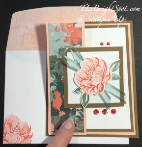 Stampin' Up! Trifold Shutter Card with Fancy Flora