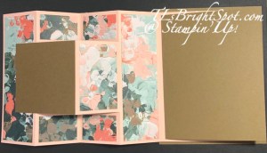 Stampin' Up! Trifold Shutter card in steps