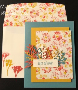 Stampin' Up! Inked Botanicals card/ envelope