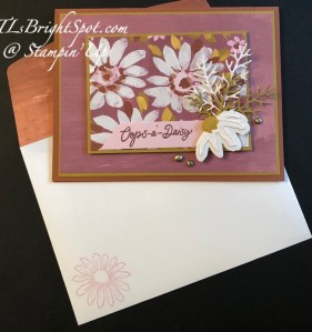 Stampin' Up! Cheerful Daisies card & envelope