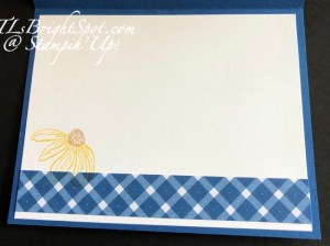 Stampin' Up! Cheerful Daisies & Glorious Gingham, inside