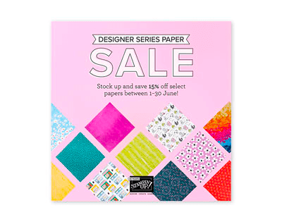 Stampin' Up! Designer Series Paper Sale
