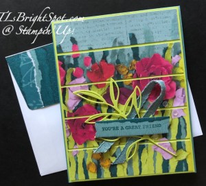 Stampin' Up! Masterfully made card & envelope.1