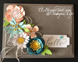 Stampin' Up! Pretty Florist Dies card