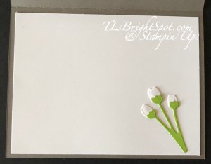 Stampin' Up! Paper Florist Dies, inside card