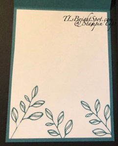 Stampin' Up! Card 2, inside