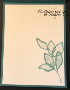 Stampin' Up! Card 3, inside