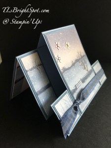 Stampin' Up! Center step fold card, side view