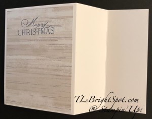 Stampin' Up! Z Fold Horse & Sleigh, back of card