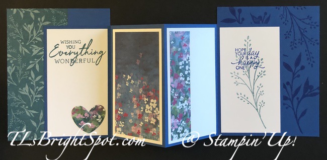 Stampin' Up! Split m fold w/ Masterfully Made DSP
