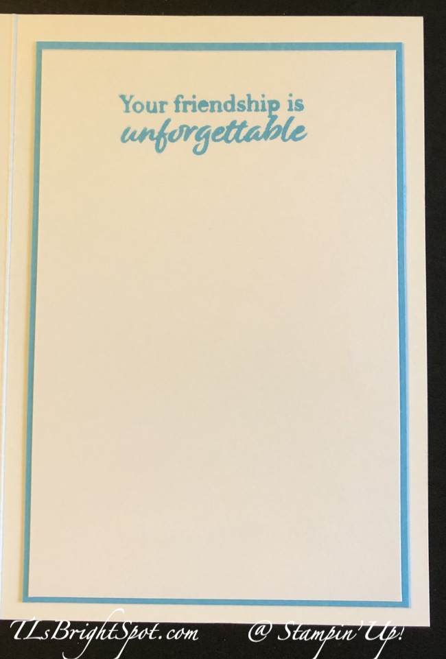 Stampin' Up! August PP Alternative 2, inside