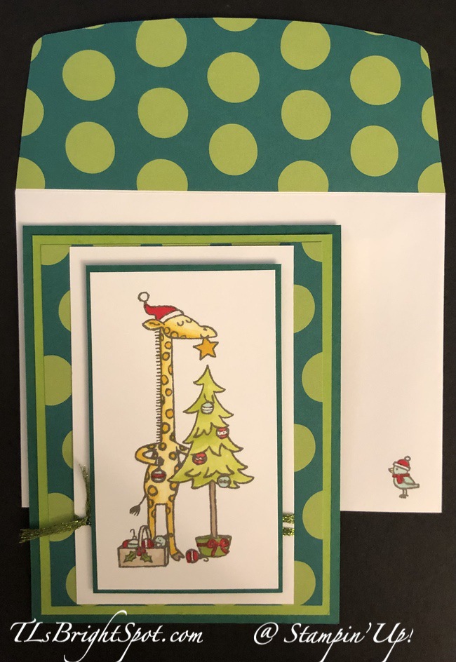 Stampin' Up! Festive & Fun card & envelope