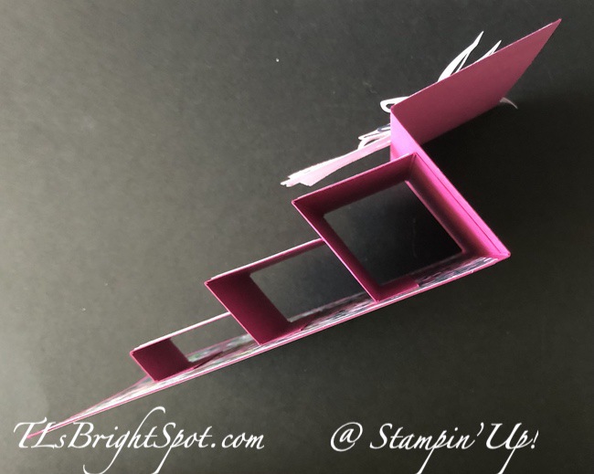 Stampin' Up! Z-Fold Pop up card w/ Gorgeously Made, top view
