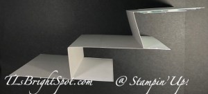 Stampin' Up! Hey Chuck Fun Fold top view.