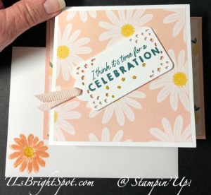 Stampin' Up! Delightfully Eclectic Springboard fun Fold card & envelope