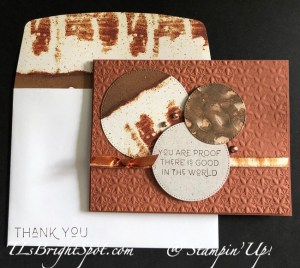 Stampin' Up! Earthen Elegance card & envelope
