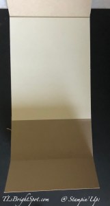 Stampin' Up! Double Easel card, inside view