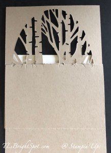 Stampin' Up! Perched In A Tree back side of partial die cut